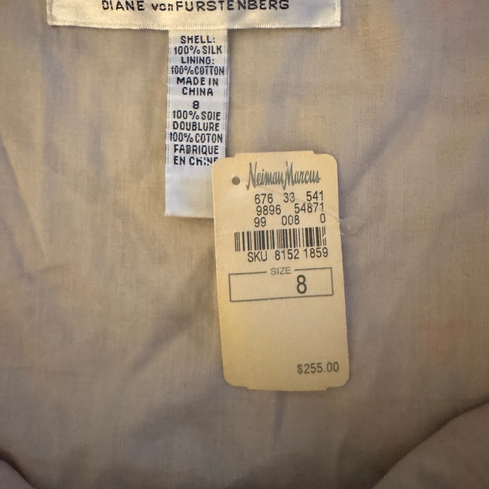 Diane Von Furstenberg Multicolor Floral High-Low Skirt, 100% Silk Shell - Picture 10 of 12
